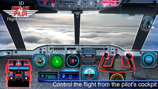 Airplane Pilot Cabin – Flight Simulator 3D - عکس بازی موبایلی اندروید