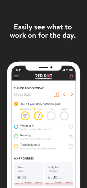 Red Dot Fitness - عکس برنامه موبایلی اندروید