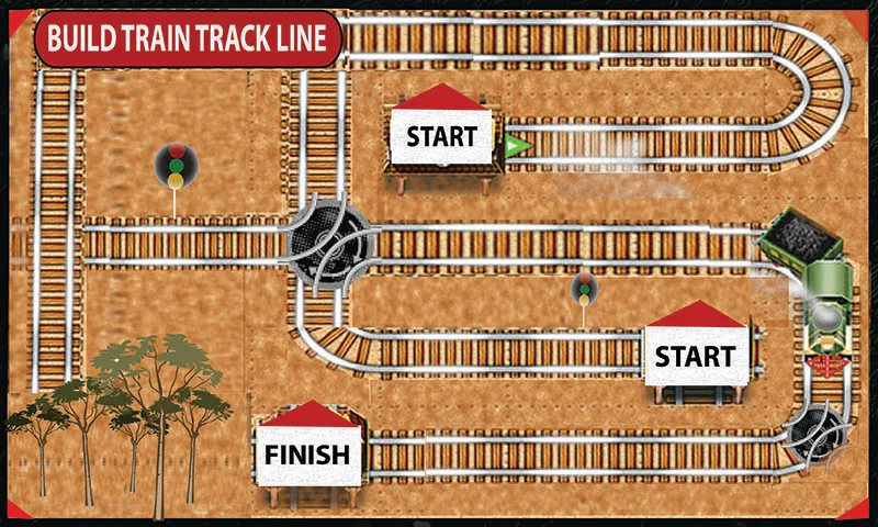 Train Track Line Maze - عکس بازی موبایلی اندروید