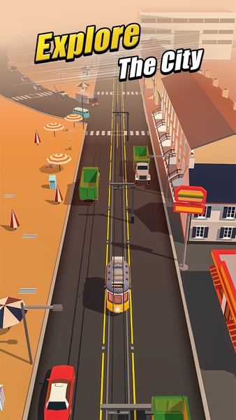 Tram Rush - Simulation Games - Gameplay image of android game