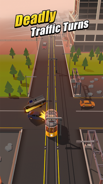 Tram Rush - Simulation Games - Gameplay image of android game