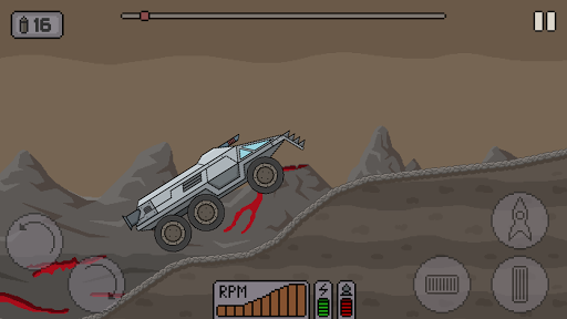 Death Rover: Space Zombie Race - Gameplay image of android game