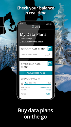 Ubigi: Travel eSIM & data plan - عکس برنامه موبایلی اندروید