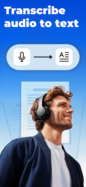 Transcribe Audio To Text - عکس برنامه موبایلی اندروید