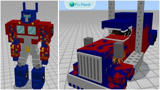 Transformers mod for Minecraft - Image screenshot of android app