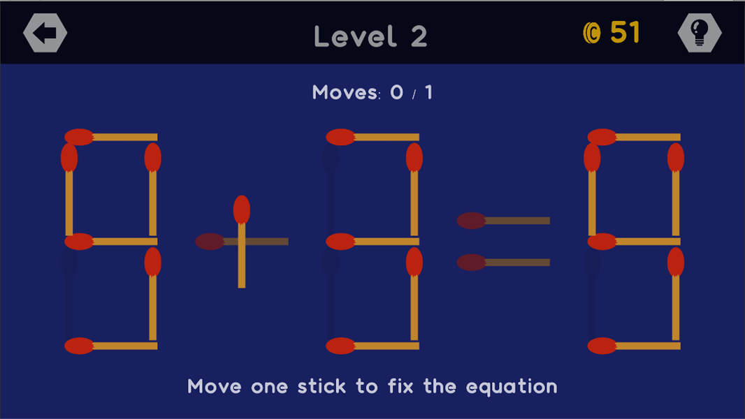 Math Sticks - Puzzle Game - عکس بازی موبایلی اندروید