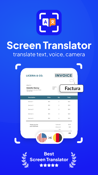 Screen Translator - OnScreen - عکس برنامه موبایلی اندروید