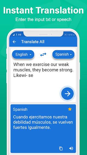 Translate Language Translator - عکس برنامه موبایلی اندروید