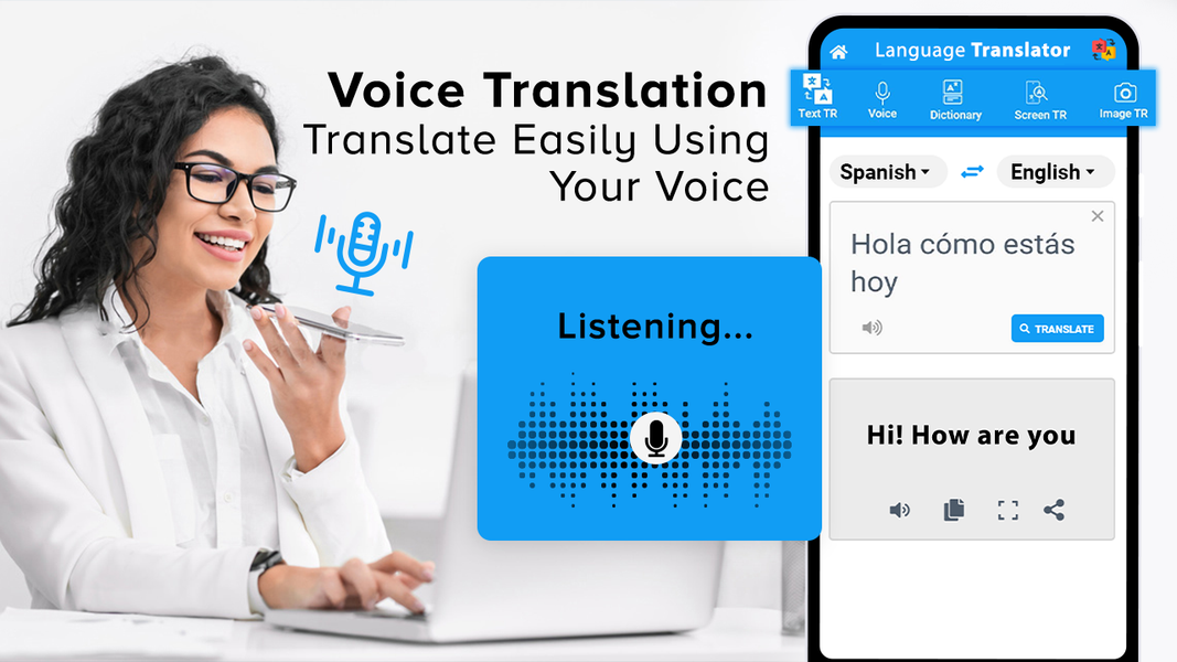 Translate: Language Translator - عکس برنامه موبایلی اندروید