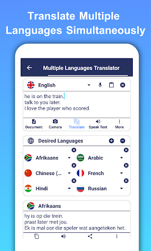 Translate All Text Voice Conversation Translator - عکس برنامه موبایلی اندروید
