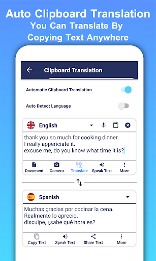 Translate All Text Voice Conversation Translator - عکس برنامه موبایلی اندروید