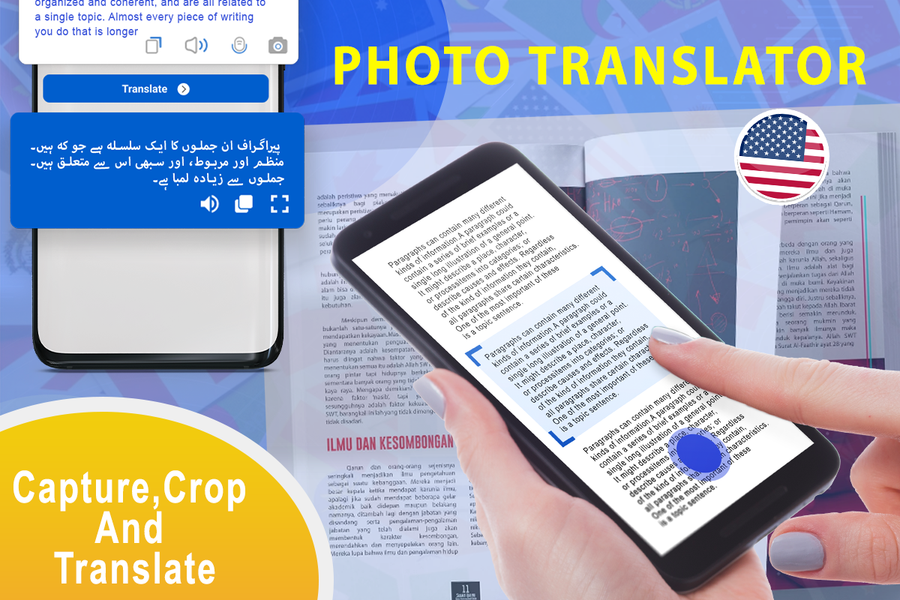 Language Translator App - عکس برنامه موبایلی اندروید