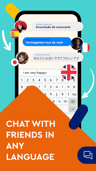 Keyboard Translator for Chat - عکس برنامه موبایلی اندروید
