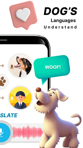 Human to Dog Voice Translator - عکس برنامه موبایلی اندروید