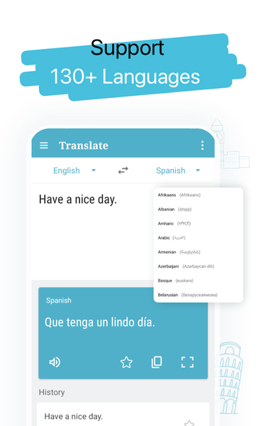 Translate: Language Translator - عکس برنامه موبایلی اندروید