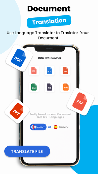 PDF Translator - Doc Translate - عکس برنامه موبایلی اندروید