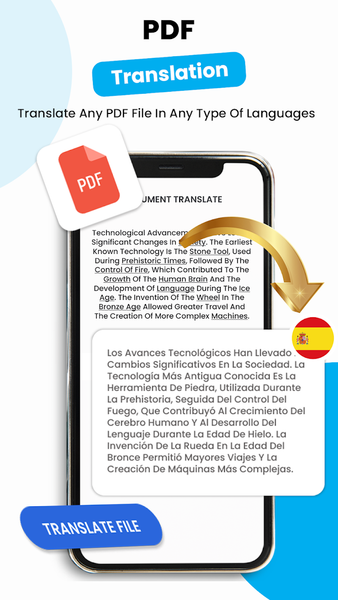 PDF Translator - Doc Translate - عکس برنامه موبایلی اندروید