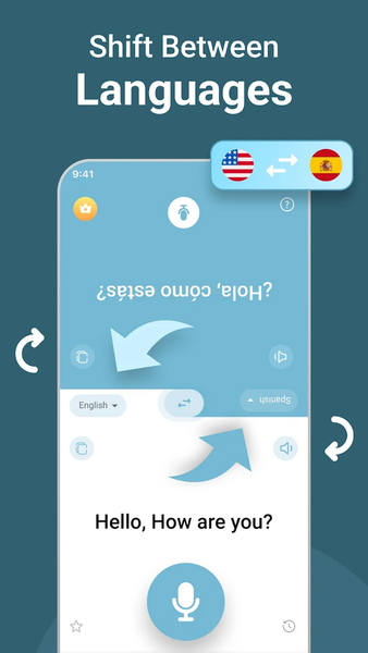 Talk & Translate, Translator - عکس برنامه موبایلی اندروید