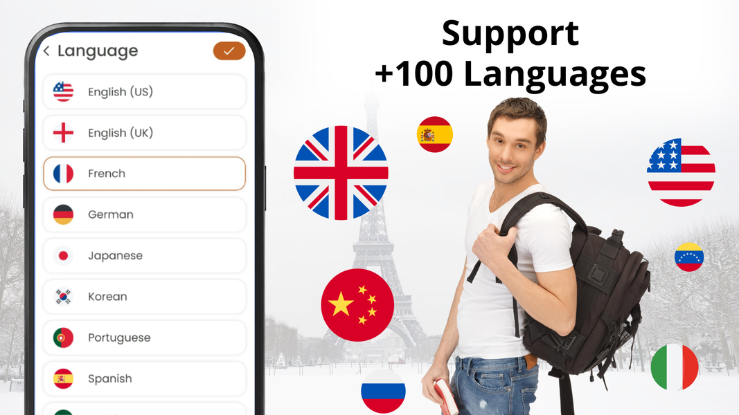 Translate: Voice Translator AI - عکس برنامه موبایلی اندروید