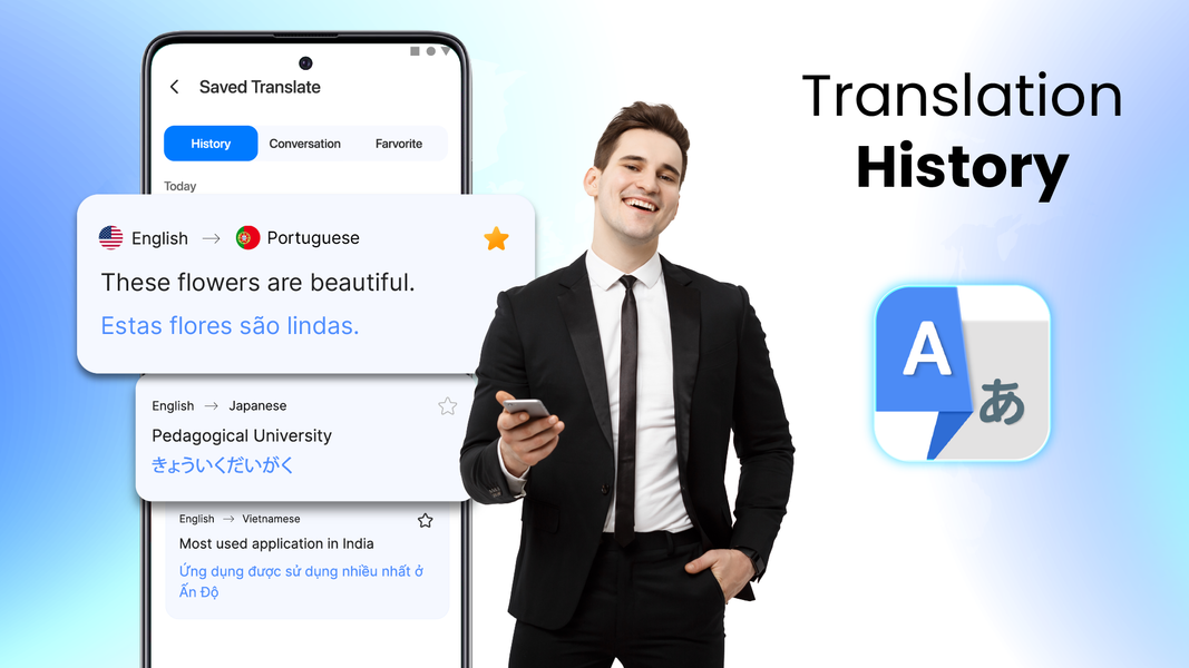 Translate: AI, Camera & Voice - عکس برنامه موبایلی اندروید