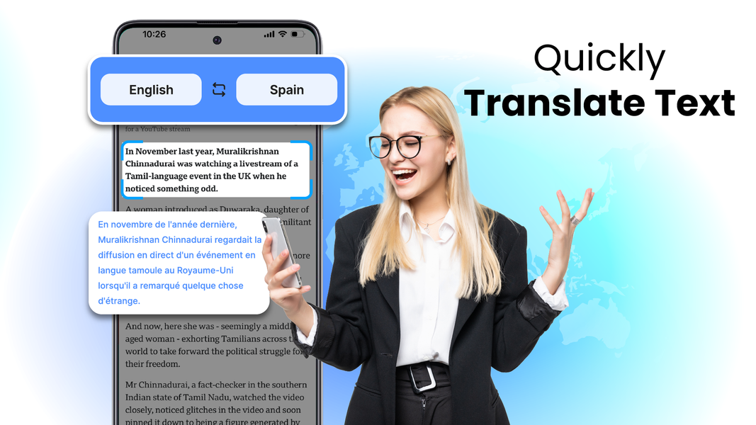 All Language Translator App - عکس برنامه موبایلی اندروید