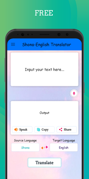 Shona - English Translator - عکس برنامه موبایلی اندروید