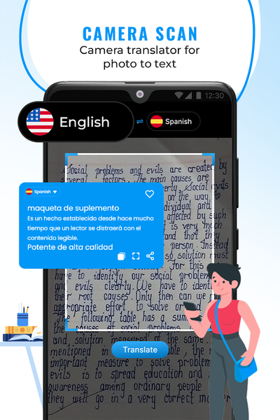 Translator: Scan & Translate - عکس برنامه موبایلی اندروید