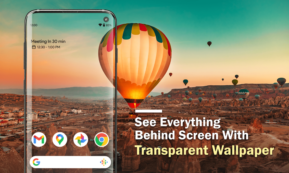 Transparent Live Wallpaper 4K - Image screenshot of android app