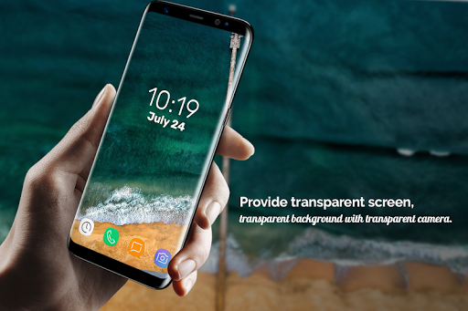 Transparent screen - Transparent background - Image screenshot of android app