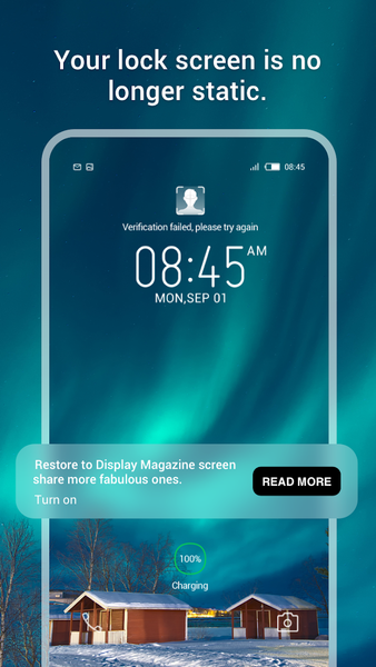 Magazine Lockscreen HiOS - Image screenshot of android app
