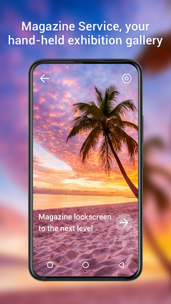 Magazine Lockscreen XOS - Image screenshot of android app