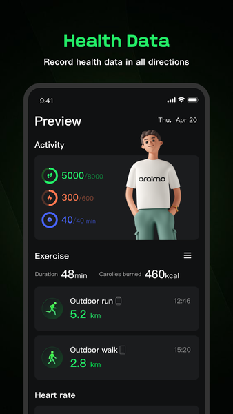 oraimo health - Image screenshot of android app