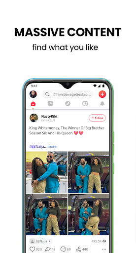 MORE: Discover & share happen - Image screenshot of android app