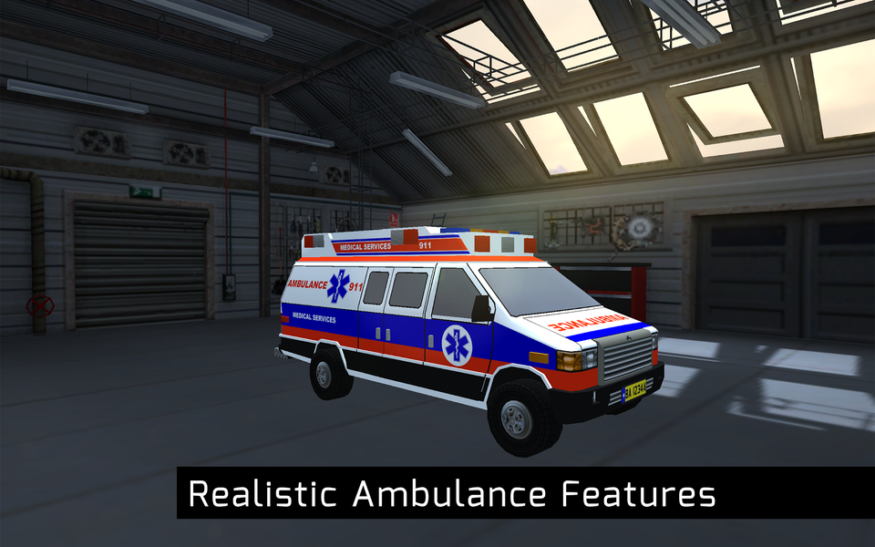 Medical Van 3D Parking - Gameplay image of android game