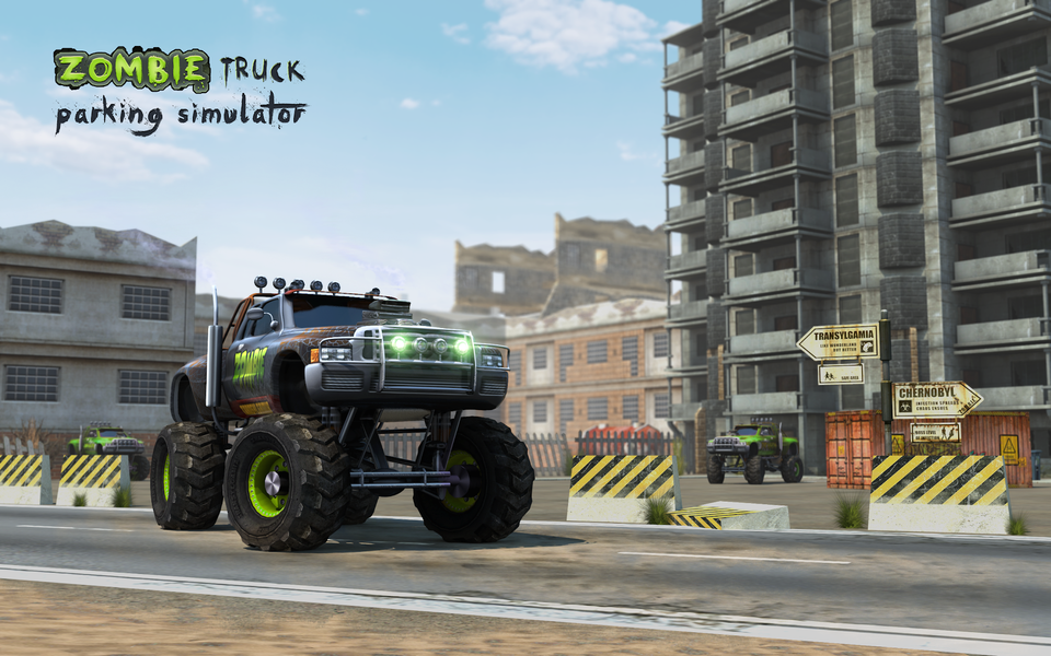 Zombie Truck Parking Simulator - Gameplay image of android game