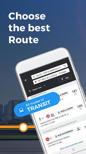 Moovit: Bus & Train Schedules - عکس برنامه موبایلی اندروید