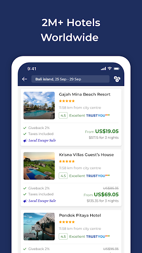 Travala.com: Hotels & Flights - عکس برنامه موبایلی اندروید