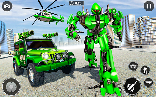 Robot Transform Car Games 3D - Gameplay image of android game