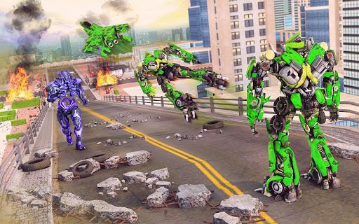 US Army Robot Transformation Jet Robo Car Tank War - Gameplay image of android game