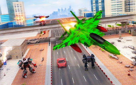 US Army Robot Transformation Jet Robo Car Tank War - عکس بازی موبایلی اندروید