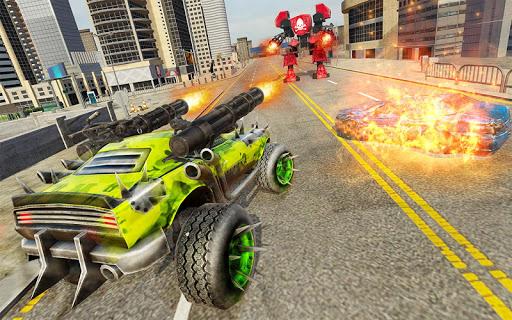 US Army Robot Transformation Jet Robo Car Tank War - Gameplay image of android game