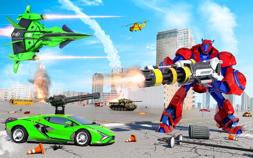 Multi Robot Transform Tank War - Gameplay image of android game
