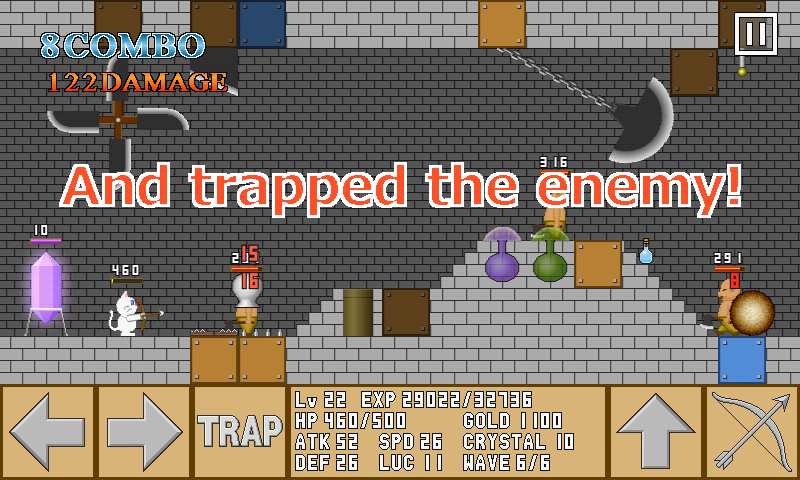 TrapCastle(ActionDefenderGame) - Gameplay image of android game