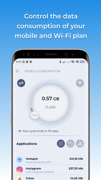 Data Plan Control - Image screenshot of android app