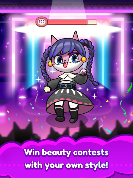 Idle Cat Makeover: Hair Salon - عکس بازی موبایلی اندروید