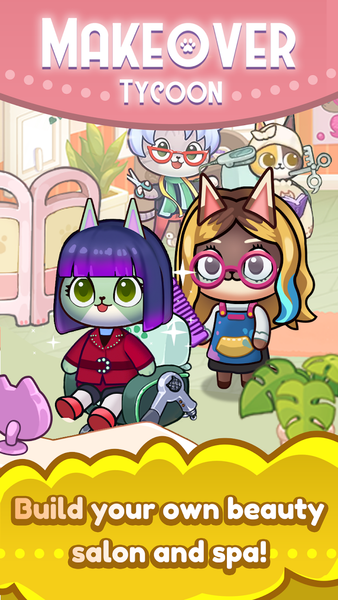 Idle Cat Makeover: Hair Salon - Gameplay image of android game