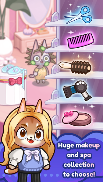 Idle Cat Makeover: Hair Salon - عکس بازی موبایلی اندروید