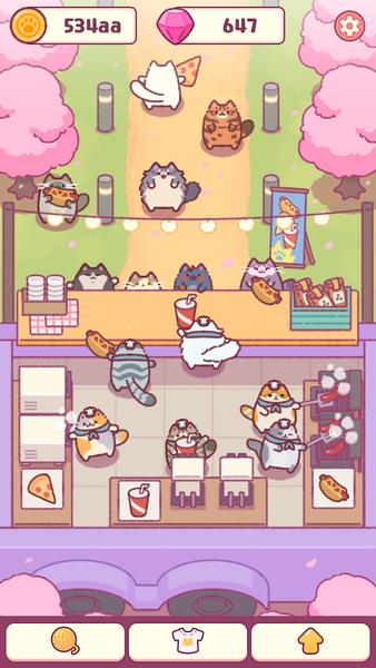 Cat Snack Bar: Cute Food Games - Gameplay image of android game