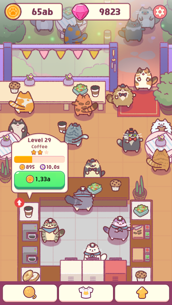 Cat Snack Bar: Cute Food Games - Gameplay image of android game