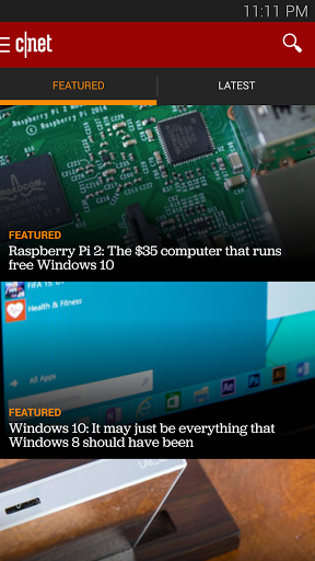 [DEPRECATED] CNET - Image screenshot of android app